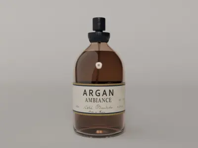 Cosmetics Collection bottle of argan fragrance 3D model