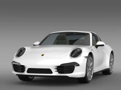 Porsche 911 Targa 4 2014 3D model