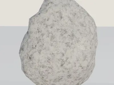 Five Shape Rock Free low-poly 3D model
