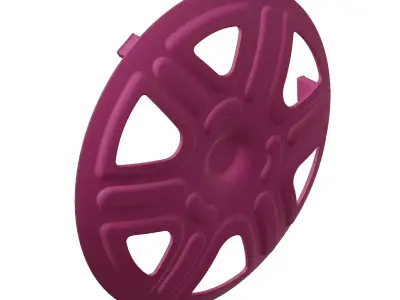 Plastic Exquisite Car Wheel Cap Toy 3D model
