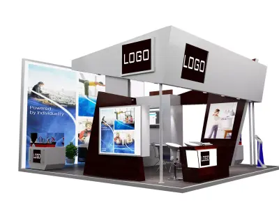 Booth Exhibition Stand a328  3D model