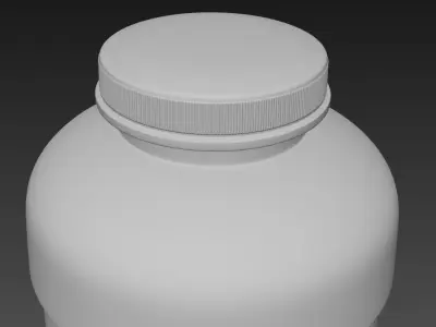 Supplement Bottles 3D model