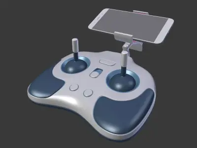 Joystick - Controller Low-poly 3D model