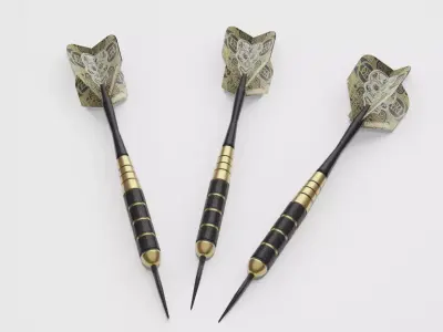 Darts arrow 3D model 3D model