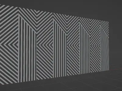 Wall wood seamless set2 V11 3D model