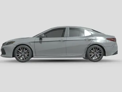 Toyota Camry LE Hybrid 2023 Low-poly 3D model