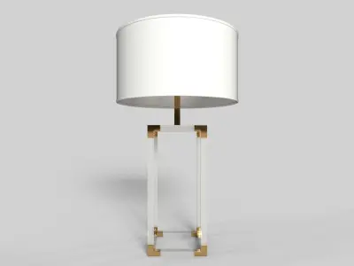 Luxury lamp Low-poly 3D model