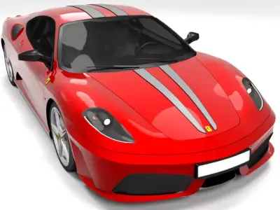 FERRARI F430 SCUDERIA Low-poly 3D model