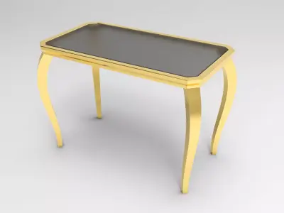 Metal Rectangular Table  3D print model