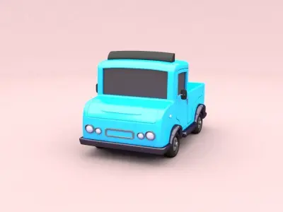 Cartoon Truck Free 3D model
