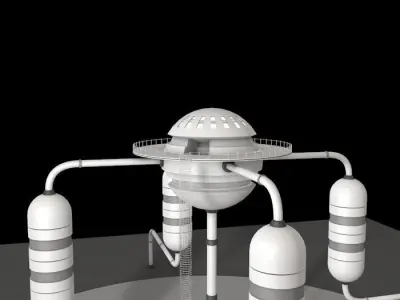 Sci Fi Structure 001 Free 3D model