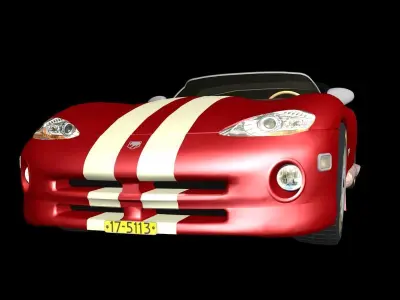 Viper RT-10 1992-1995 Sport Car 3D model