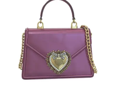 Dolce Gabbana Devotion top-handle Bag Purple Metalic Low-poly 3D model