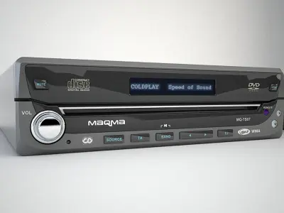 Old Car Radio 3D model