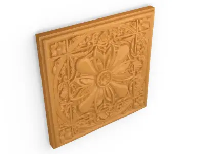Classic decor ornament v-3D model 68 3D model