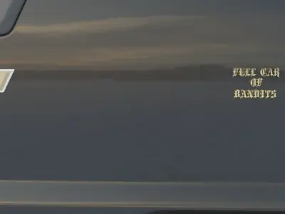 Car emblem Full car of bandits 3D print model