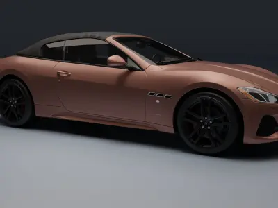 Maserati GranCabrio Low-poly 3D model
