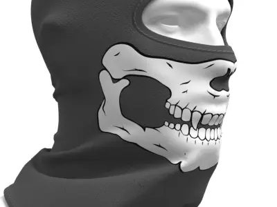 Balaclava - Marvelous Designer 3D model