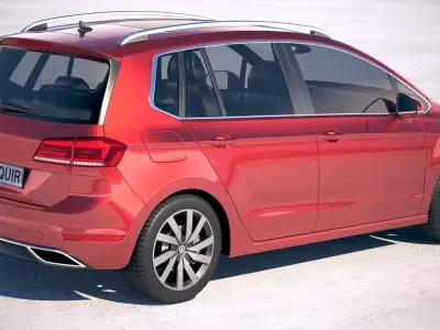 Volkswagen Golf Sportsvan 2018 3D model