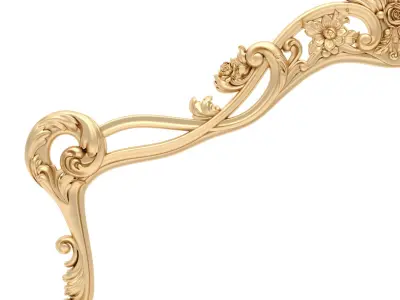 Bed Ornament Frame 3 - For CNC and Interior 3D model