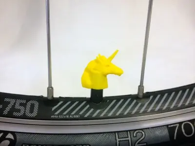 Car Truck Bike Van Tire Tyre Wheel Valve Stem Caps Cover Unicorn 3D print model