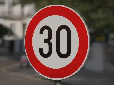 Traffic signs 3D model