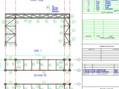 Pipe Bridge 13m long 2m wide  3D model