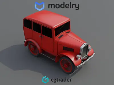 Hatchback Car 3D model purchase