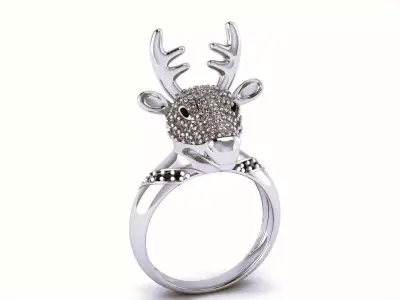 deer ring 3D print model