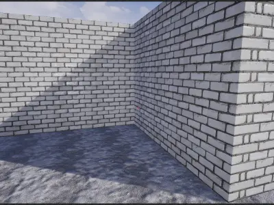 WHITE BRICK PBR Texture