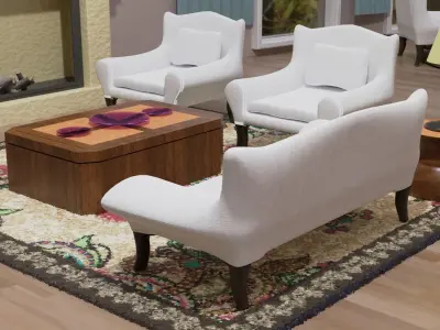 Living Room 3D model 39