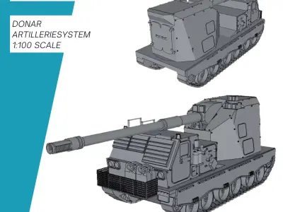 Donar Artillerie System 3D print model