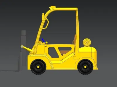 Forklift Assembly 3D print model