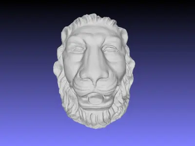 LION HEAD 3D model 8