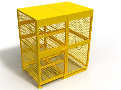 3D model of a box for a gas cylinder 3D model