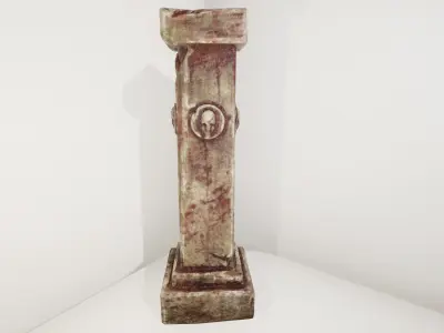 Ancient Pillar Free low-poly 3D model