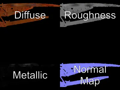 Decorative Iron Spiral Model Pack Low-poly 3D model