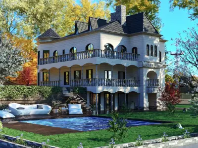 3d Landscape Architect House Design 3D model