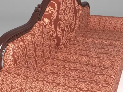 Sofa Rising Sun 4K 3D model