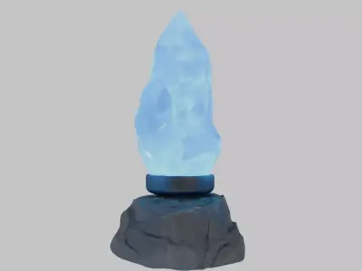 Glowing Crystal Low-poly 3D model