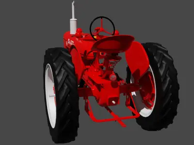 Farmall H And Super H 3D model