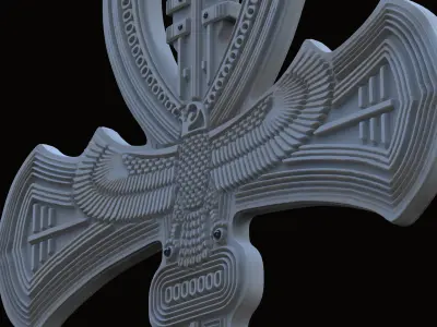 The ankh egyptian cross 3D print model