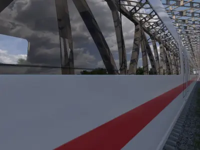 High-speed train ICE 3 Siemens Velaro E Germany 3D model