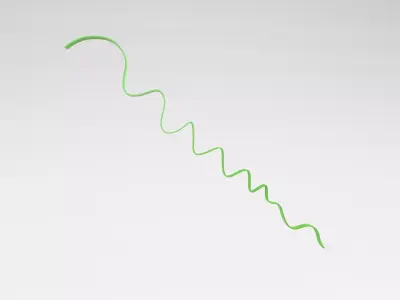 Ribbon v1 006 Low-poly 3D model