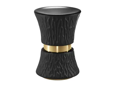 Hand Carved Stool - Side Table 3D model