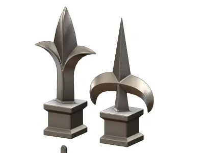Cast iron spears designs 3D print model
