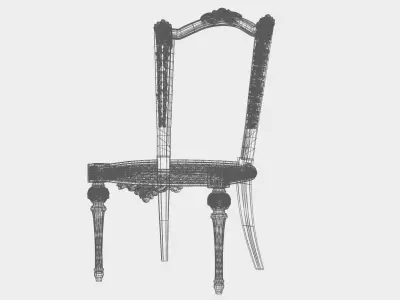 Carved chair for cnc 18 3D model
