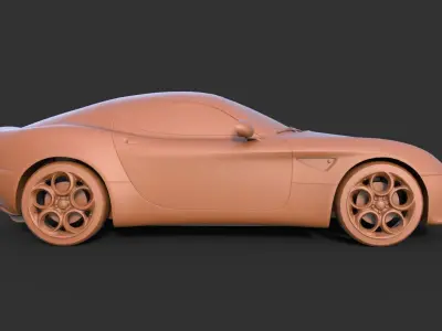 Alfa Romeo 8C Competizione 3D print model