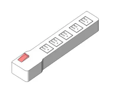 REGLETA DE ENERGIA  3D model