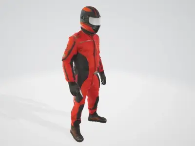 Pilot Man in Flight Suit 3D Model for 3D Printing 3D print model